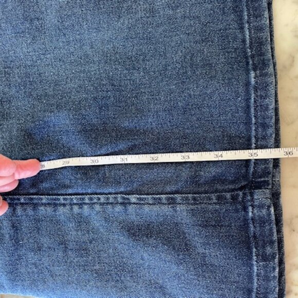 DRAPER JAMES Denim Puff Sleeve Sheath Shift Dress 10 - Picture 15 of 17